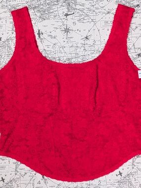 NWT Victoria's Secret PiNK Red Floral Lace Unlined Bralette Corset Top - XXL
